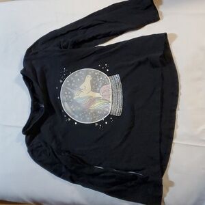 Girls 5t Snowglobe Long Sleeve Tee